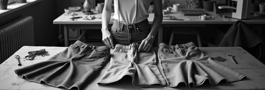 Faire jupe longue avec jean