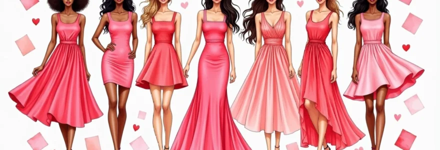 Mettez valeur votre silhouette avec belle sélection robes roses