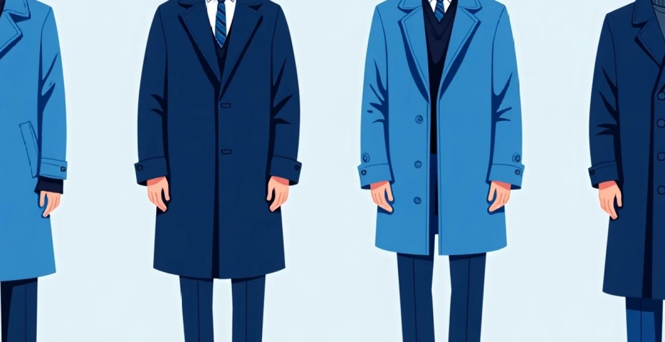 Pourquoi bleu couleur phare manteaux masculins cette saison